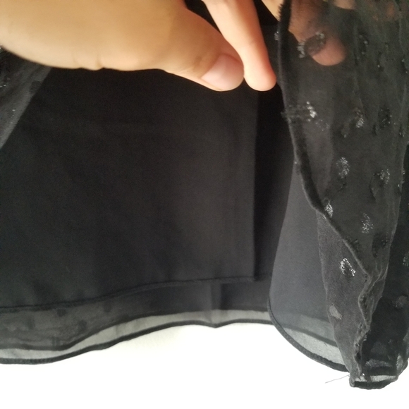 Lilly Pulitzer Olenna Silk Metallic Black Top XS - Picture 8 of 12